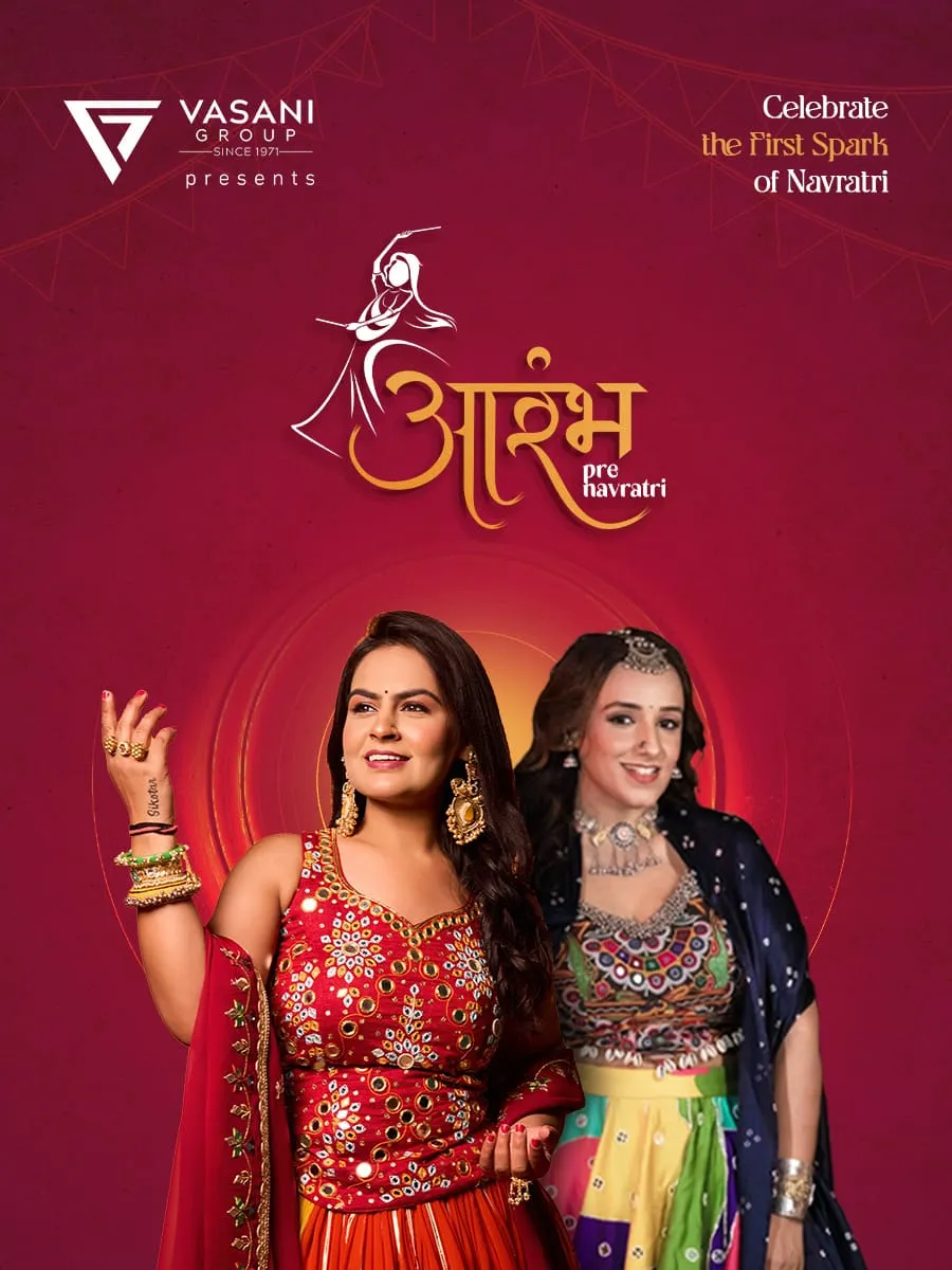Aarambh Pre Navratri by Vasani Group  poster
